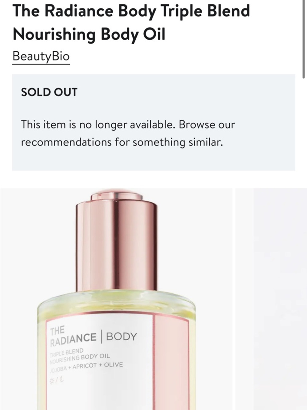 BeautyBio The Radiance Body Nourishing Body Oil — Blush Pink - Picture 6 of 6